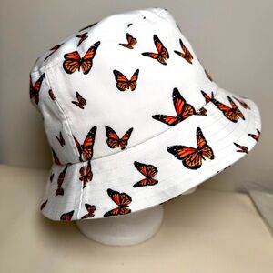Adult S/M monarch butterfly bucket hat